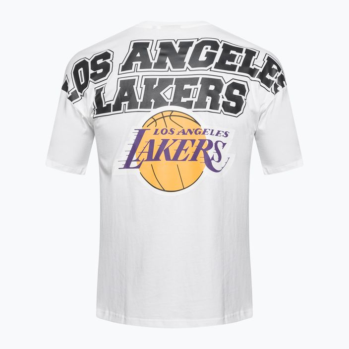 Футболка чоловіча New Era NBA Large гraphic BP OS Tee Los Angeles Lakers white 7